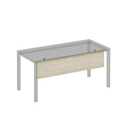 Экран стола защитный (ДСП) с кронштейнами для стола 160 на сером металлокаркасе МП2, КФ Комфорт КФ К.С 814 ДШ дуб шамони - Фото предпросмотра