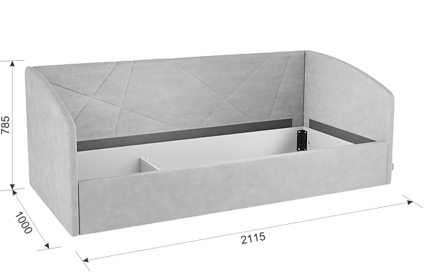 Кровать с подъемным механизмом Бест (Софа) 90х200 см KM.S-15.2170 - Вид 3