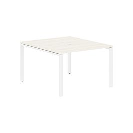 Стол 2-х местный EUWST 1113 Ясень Траун/Белый 1160х1346х750 EDIS - Фото предпросмотра