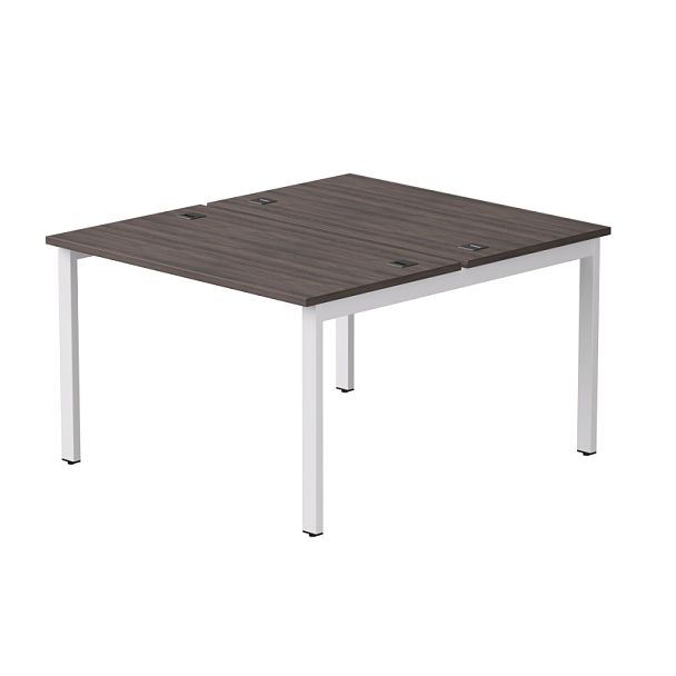 Бенч-система на 2 места Everprof EVO на металлокаркасе 1180х670(1370)x755 Дуб Пасадена/Белый - Вид 1