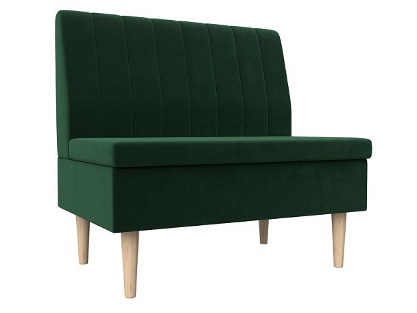 Диван прямой Мини Велюр зеленый - Вид 1