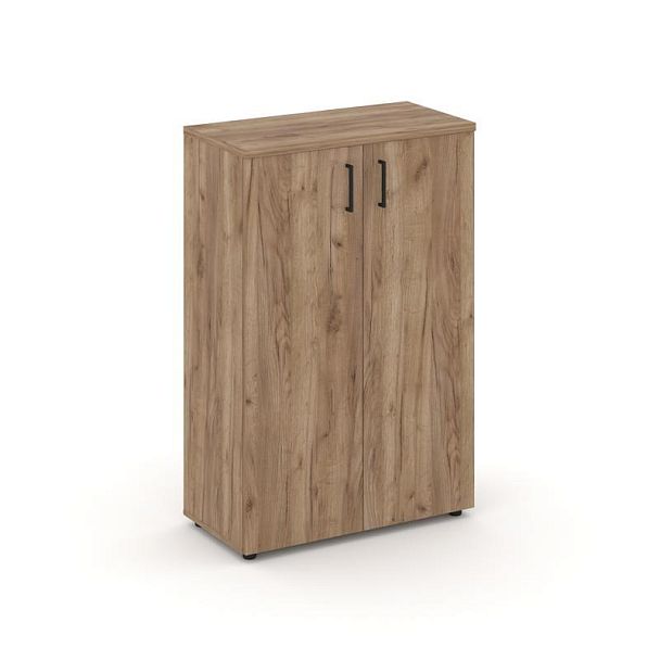 Стайл Проджект Шкаф средний широкий SN.STS.E-204 Дуб Табак/Черный Ручки 796*400*1203 - Вид 1