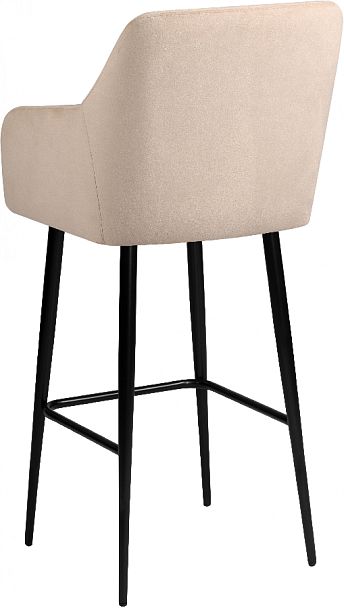 Барное поворотное кресло Барли К, Confetti cream/черный - Вид 6