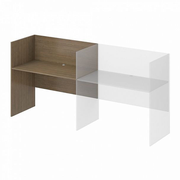 Стол дополнительный левый "Система-M" ПК-ССМ-СТ1Д138Х81ЛЭР/Д-В1-299 дуб шамони - Вид 1