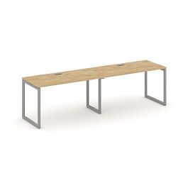 Стайл Проджект Рабочая станция 1 сторон. SN-4O.ORS-001 Тиквуд Светлый/Металл Серый 1960*600*750 - Фото предпросмотра