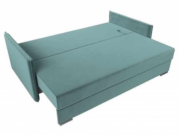 Диван угловой Сайгон (полностью велюр бирюзовый) - Вид 7