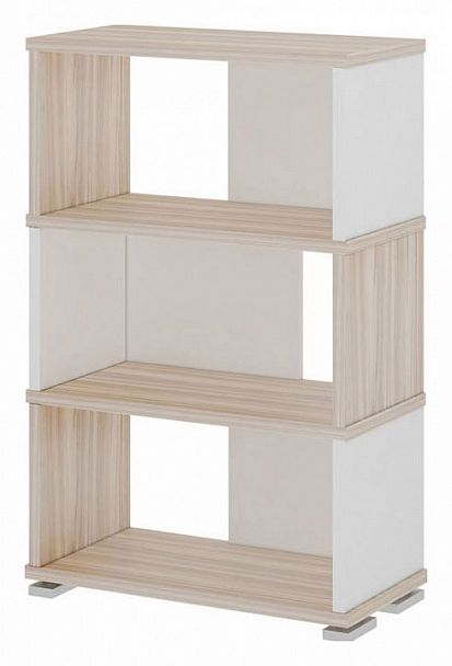 Стеллаж СБ-10/3 Карамель/Белый - Вид 1