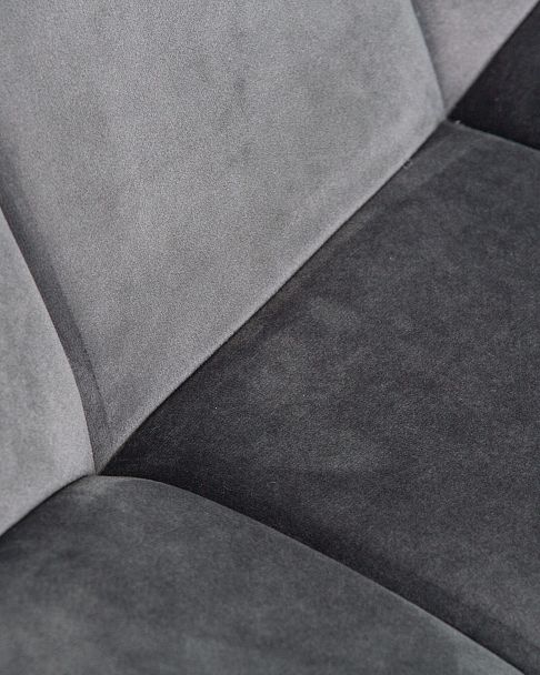 Стул обеденный DOBRIN ALEX (черные матовые ножки, темно-серый велюр (V108-91)) - Вид 10