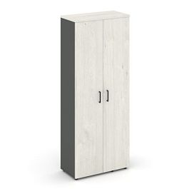 Стайл Проджект Гардероб широкий неглуб. SN.GB.E-003 Антрацит/Дуб Наварра/Черный Ручки 796*400*1982 - Фото предпросмотра