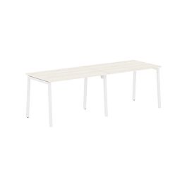 Стол 2-х местный ELWST 2380 Ясень Траун/Белый 2326х800х750 EDIS - Фото предпросмотра