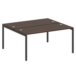 Metal System Quattro Р. ст. на П-образном м/к 40БП.РАС-СП-2.4 Венге/Антрацит металл 1600*1475*750 - Фото предпросмотра