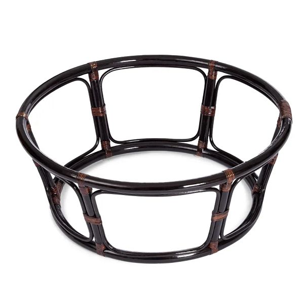 Кресло Папасан/Papasan (23/01 W) /с подушкой и ремешками/Antique brown (античный черно-коричневый) - Вид 19
