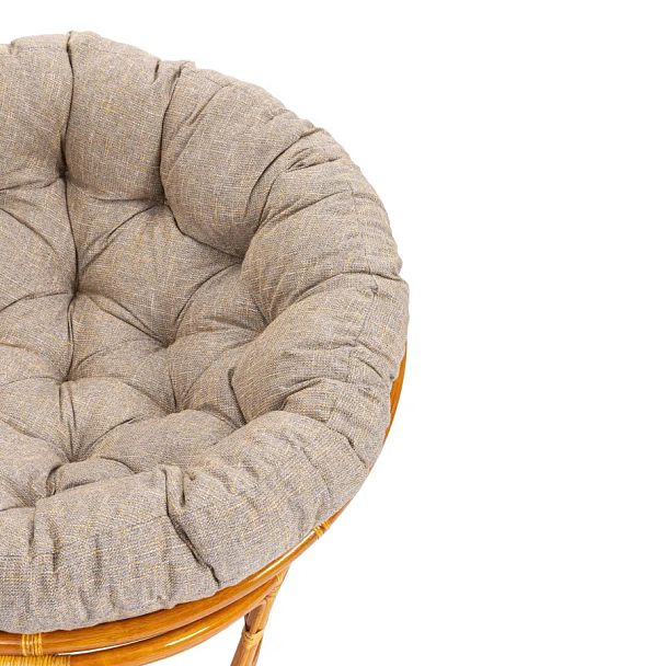 Кресло Папасан/Papasan (23/01 W) /с подушкой и ремешками/Cognac (коньяк) - Вид 6