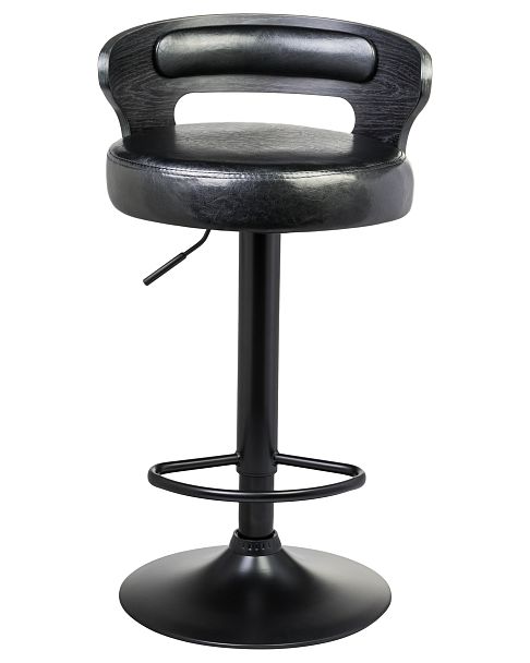 Стул барный DOBRIN FRED BLACK (чёрное дерево, чёрный) - Вид 4