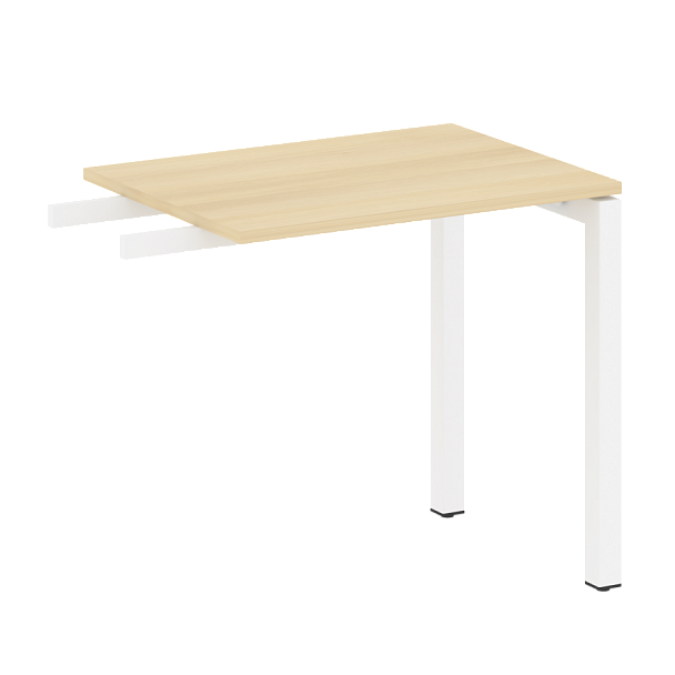 Metal System Quattro Приставной элемент на П-образном м/к 50БП.ПР-2 Акация/Белый металл 800*600*750 - Вид 1