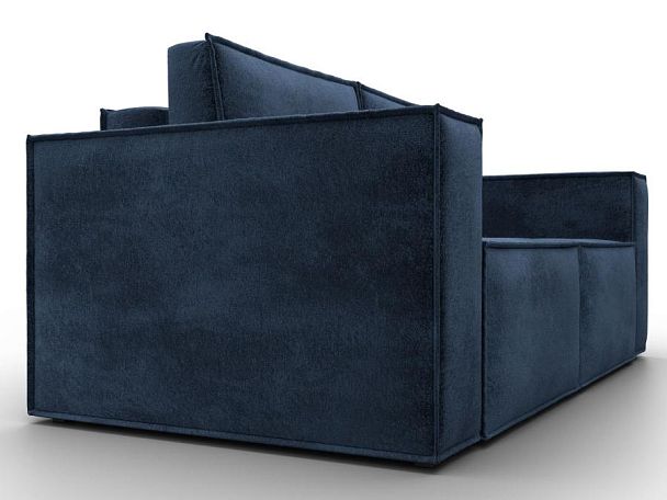 Диван прямой Куба мини Велюр синий - Вид 3