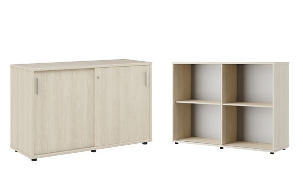 Тумба с раздвижными фасадами Trend 123x43x75 дуб феррара - Вид 1