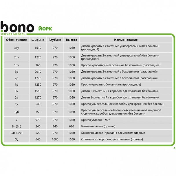 Угловой диван "Йорк" БПС-2РУ - Вид 6