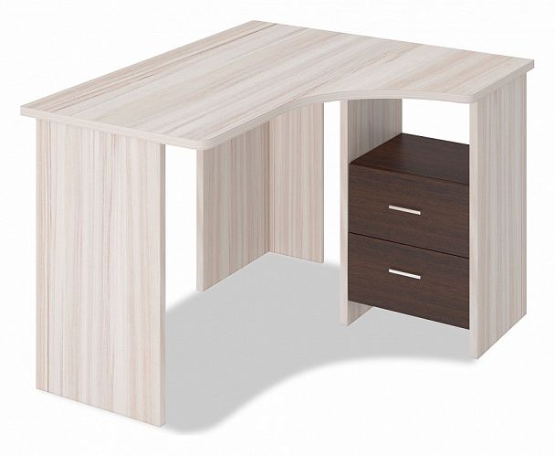 Стол письменный Домино Лайт СКЛ-Угл 120 Венге/Карамель правый - Вид 1