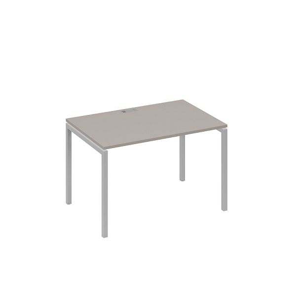 Стол письменный на металлокаркасе DUE A4 А4 Б2 023 БП мокко премиум / металлокаркас серый - Вид 1