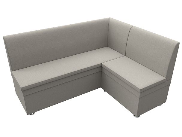 Диван кухонный угловой Уют правый угол Рогожка бежевый - Вид 5