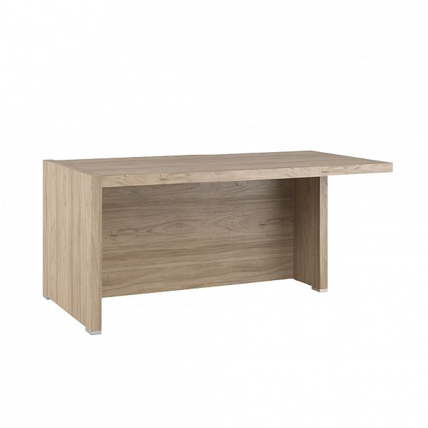 Стол письменный с асимметричными опорами, правый Solid 160x88x75 вяз - Вид 1