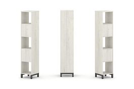 Стайл Проджект Набор стеллажа 1 сторон., 5 яр. SN.NS-511 Дуб Наварра/Металл Антрацит 387*400*1982 - Фото предпросмотра