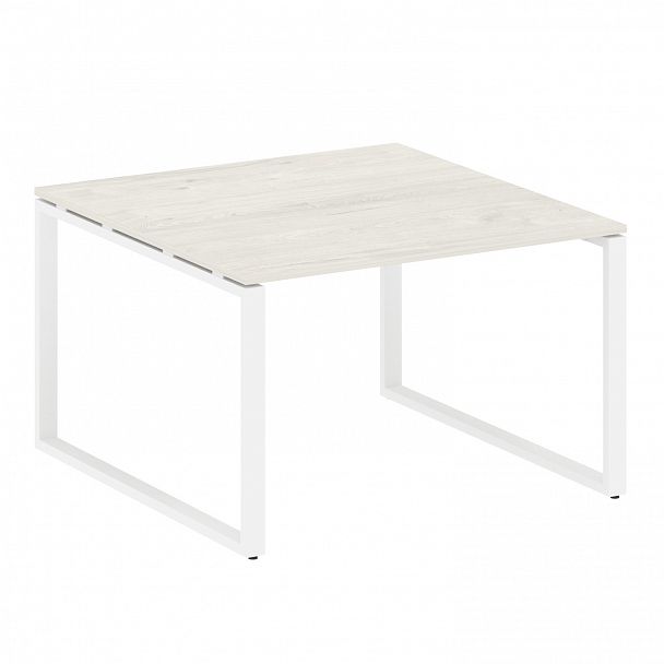 Стол для переговоров "Metal System" БО.ПРГ-1.2 дуб наварра/белый - Вид 1