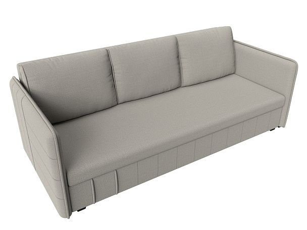 Диван прямой Слим Рогожка бежевый - Вид 6