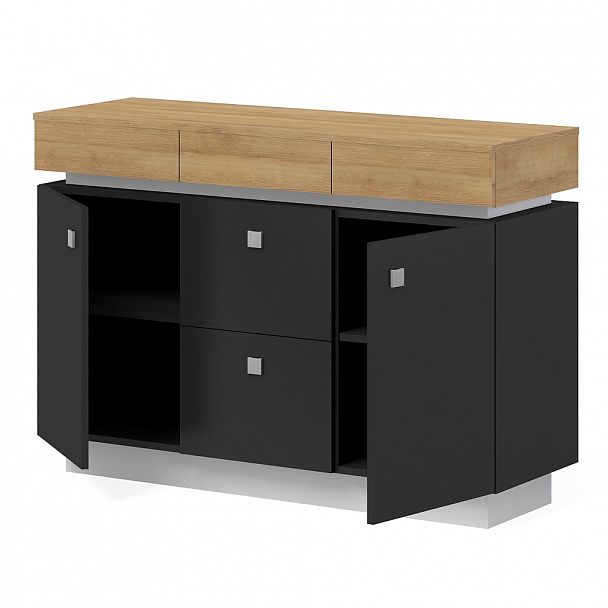 Греденция широкая "Конгресс" ПК-КНГ-ГЦ135Х45-В1-1106 дуб скальный - Вид 2