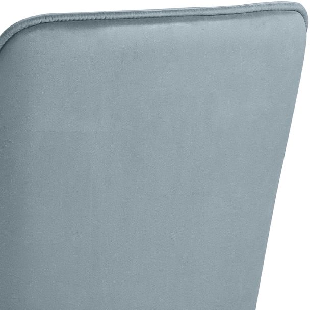 Барное поворотное кресло Мони К, Confetti dusty blue/белый - Вид 11