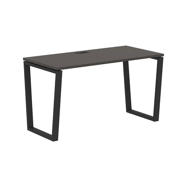 Стол прямой EVST 1367 Мокко/Черный 1360х670х750 EDIS - Вид 1