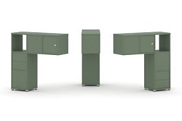 Concept Надставка низкая CN.DNN-004 Кобо/Металл Белый 1099*365*1130 - Фото предпросмотра