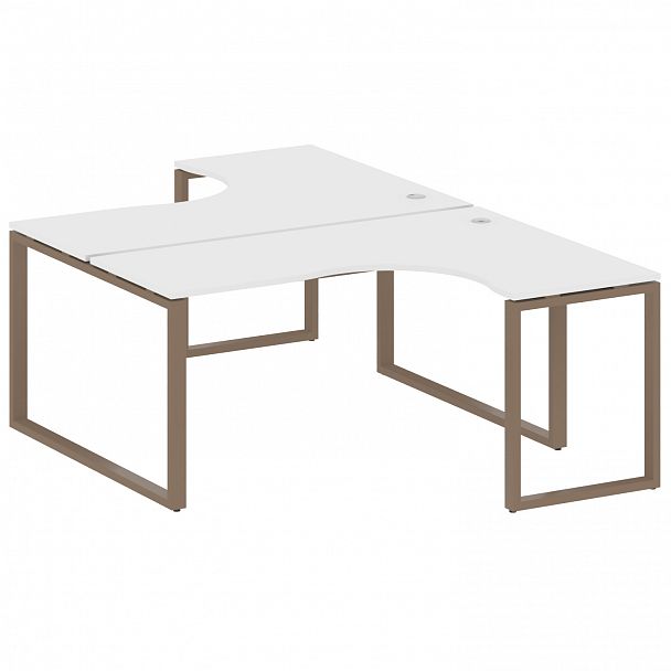 Рабочая станция "Metal System" БО.РАС-СА-2.4 белый/мокко - Вид 1