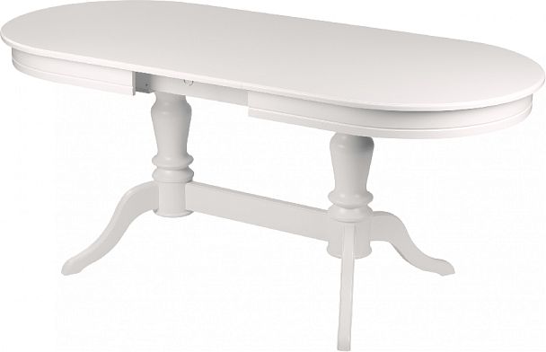 Стол деревянный раздвижной Арей 140(180)х80х76 Белый - Вид 6