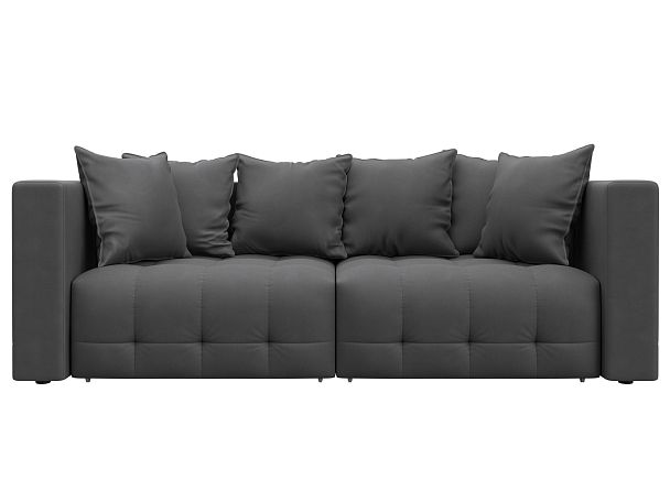 Диван прямой Лига-052 НПБ Замша серый - Вид 2