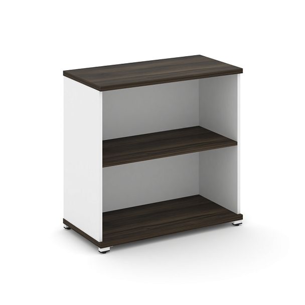 Concept Стеллаж 1 широкая секция, 2 ниши CN.STS-210 Дуб Мали/Белый Бриллиант/Металл Белый 836*420*818 - Вид 1