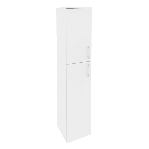 Onix Шкаф высокий узкий левый O.SU-1.8 (L) Белый бриллиант 400*420*1977 - Вид 1