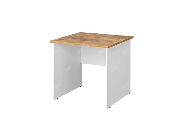 TANDEM RTD030-80-ME Стол квадратный ун-й 800х800х750 Таксония медовая/Белый - Вид 1