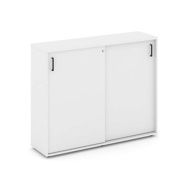 Стайл Проджект Тумба опорная/приставная SN.TOP-173 Белый/Черный Ручки 1632*400*1150 - Вид 1