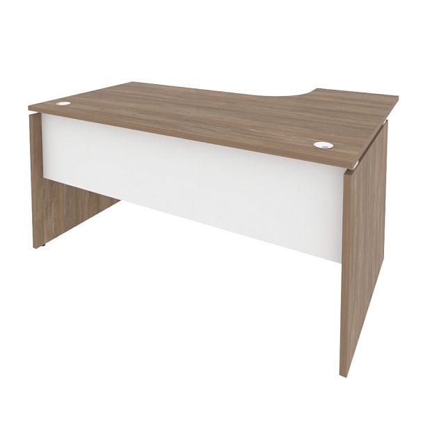 Onix Стол эргономичный левый O.SA-4 (L) Дуб аризона/Белый бриллиант 1580*1180*750 (800/460) - Вид 1