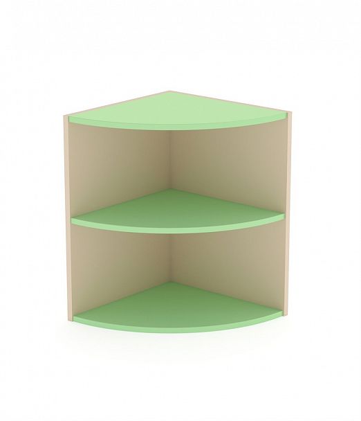 Детский шкаф угловой декоративный ДШУ-1М зеленый - Вид 1