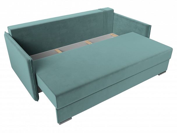 Диван угловой Сайгон (полностью велюр бирюзовый) - Вид 8