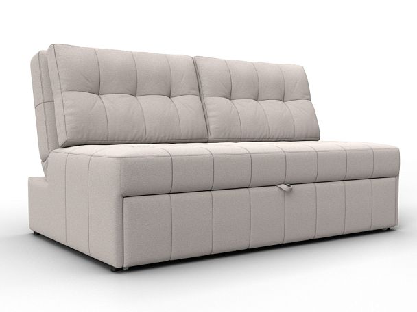 Диван прямой Лига-107 (140) Замша бежевый - Вид 1