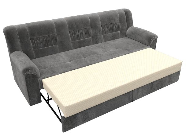Диван прямой Карелия Велюр серый - Вид 7