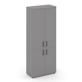 Стайл Проджект Шкаф высокий широкий (2 низких фасада ЛДСП + 2 средних фасада ЛДСП) SN.STS-104 Серый - Фото предпросмотра