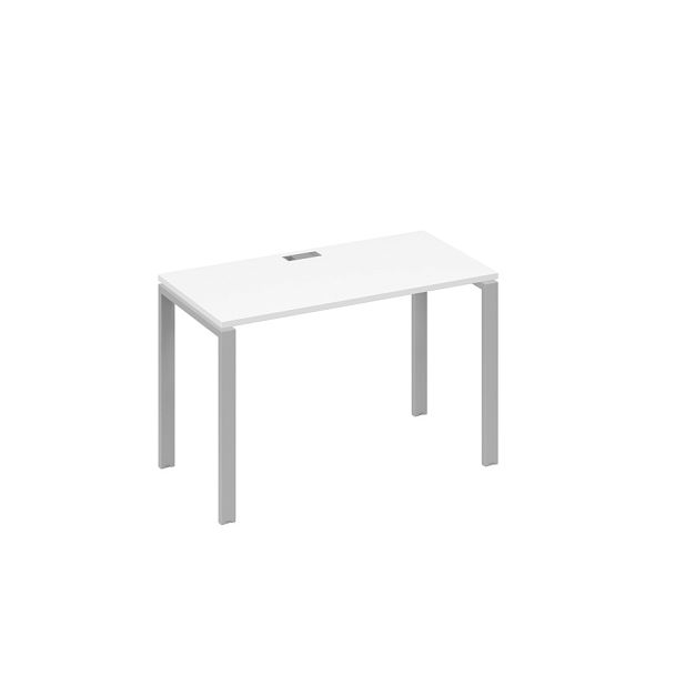 Стол письменный на металлокаркасе UNO A4 А4 Б1 003 БП белый премиум / металлокаркас серый - Вид 1
