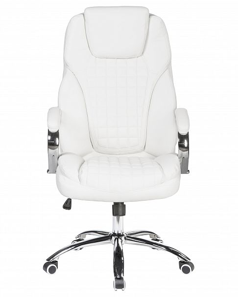 Офисное кресло для руководителей DOBRIN CHESTER (белый) - Вид 6