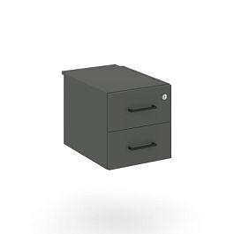 Стайл Проджект Тумба с 2 ящ. SN.TP-032 Антрацит/Черный Ручки 343*507*356 - Фото предпросмотра