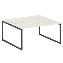 Metal System Quattro Р. ст. на О-образном м/к 40БО.РАС-СП-2.4 Дуб наварра/Антрацит металл 1600*1475*750 - Фото предпросмотра